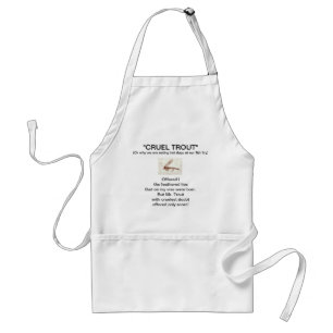 Tablier "Truite mouche à lièvre Brown" Apron