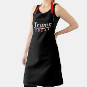 Tablier Trump 2024 Classique Noir et Rouge (Insitu)