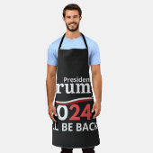 TABLIER TRUMP 2024 - I'LL BE BACK! (Porté)