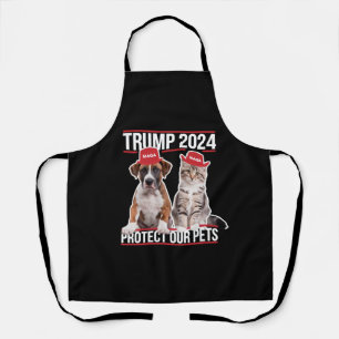 Tablier Trump 2024 Protégeons Nos Animaux de Compagnie Cha