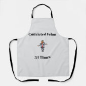 Tablier Trump condamné Felon Apron (Recto)