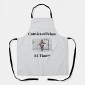 Tablier Trump condamné Felon Apron (Recto)