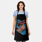 Tablier Trump Drôle Chillin Comme Un Felon Trump 2024 (Porté)