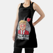 Tablier Trump est mon Valentin Rétro Saint-Valentin (Insitu)