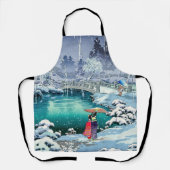Tablier Tsuchiya Koitsu - Neige de printemps à Maruyama (Recto)
