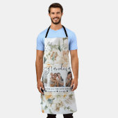 Tablier Tu aimes grand-mère | Collage photo Floral Three (Porté)