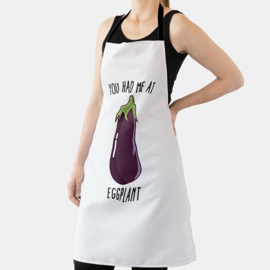 Tablier Tu M'As Eu À Eggplant (Insitu)