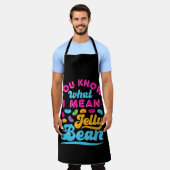 Tablier Tu Sais Ce Que Je Veux Dire Jelly Bean (Porté)