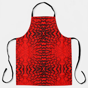 Tablier Tubulaire tuyauterie noire et rouge 