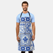 Tablier Tuile en patchwork sans couture avec motifs victor (Porté)