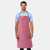 Tablier Tulipe Tendance Rose Couleur Uni (Porté)