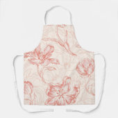 Tablier Tulipe vintage motif floral (Recto)