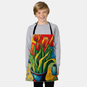 Tablier Tulipes dans le vase (Porté)