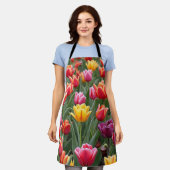 Tablier Tulipes néerlandaises (Porté)