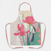 Tablier Tulipes roses Artiste Moderne Couleurs Blocs Flori (Recto)