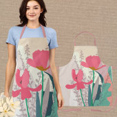 Tablier Tulipes roses Artiste Moderne Couleurs Blocs Flori