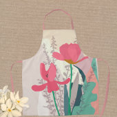 Tablier Tulipes roses Artiste Moderne Couleurs Blocs Flori