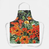 Tablier Tulipes sur feu Artistic Floral Flowerbed v2 (Recto)