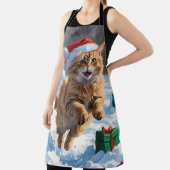 Tablier Turc Angora Chat Courir en Casquette de Noël de ne (Insitu)