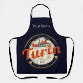 Tablier Turin Piedmont Retro Skyline Pâtes Vintages italie (Recto)