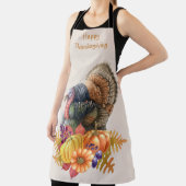 Tablier Turquie Citrouilles Thanksgiving Apron (Insitu)