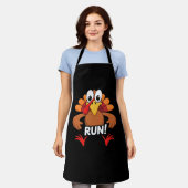 Tablier Turquie courir Thanksgiving en T-shirt classique (Porté)
