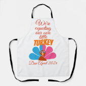 Tablier Turquie Faire-part de grossesse (Recto)