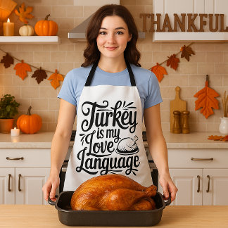 Tablier Turquie Lover Thanksgiving Fodie Meme