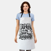 Tablier Turquie Lover Thanksgiving Fodie Meme (Porté)