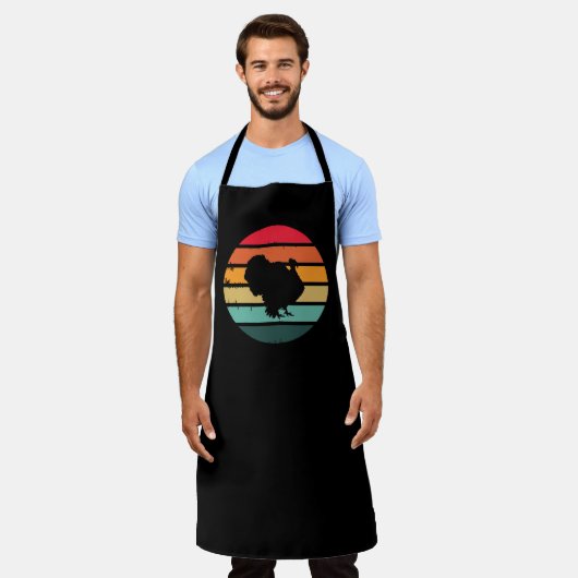 Tablier Turquie Oiseau Thanksgiving Distressed coucher de  (Porté)