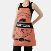 Tablier Turquie Squad Drôle Hipster Peach et Black (Insitu)
