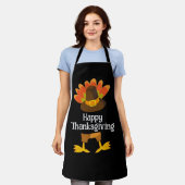 Tablier Turquie Tail & Legs Chef Thanksgiving Personnalisé (Porté)