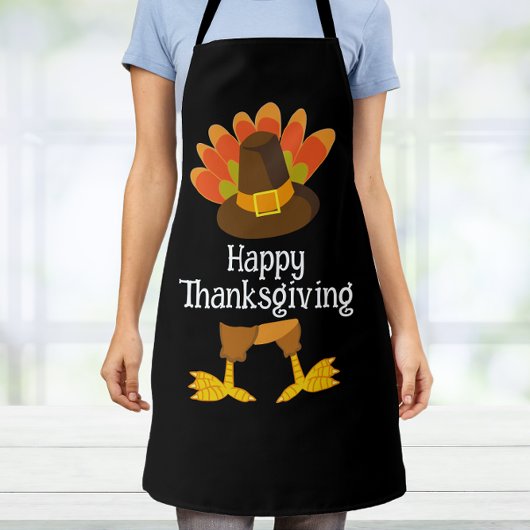 Tablier Turquie Tail & Legs Chef Thanksgiving Personnalisé