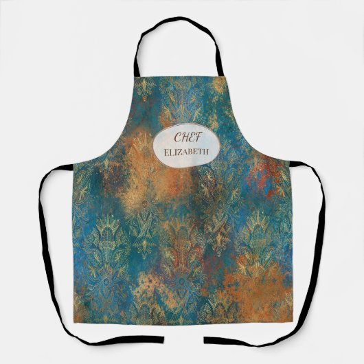 Tablier Turquoise Cooper Patina (Recto)