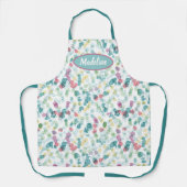 Tablier Turquoise de points Abstraits Motifs Funky Blue Ro (Recto)