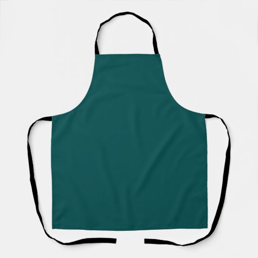 Tablier Turquoise foncé (couleur solide) (Recto)