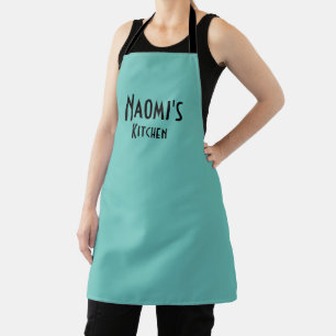 Tablier Turquoise lumineux personnalisé