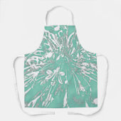 Tablier Turquoise Peony Apron (Recto)
