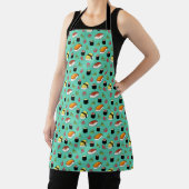 Tablier Turquoise Sushi Motif Apron (Insitu)