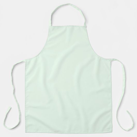 Tablier Turquoise Vert Doux Blanc Pastel Couleur Uni (Recto)