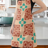 Tablier Turquoise Zia Tribal Brown Tan