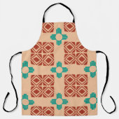 Tablier Turquoise Zia Tribal Brown Tan (Recto)