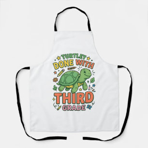 Tablier Turtley Fait Avec T-Shirt École De Tortue De Trois