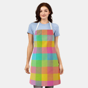 Tablier Tutti Frutti Plaid - Coloré À damiers Motif Ap