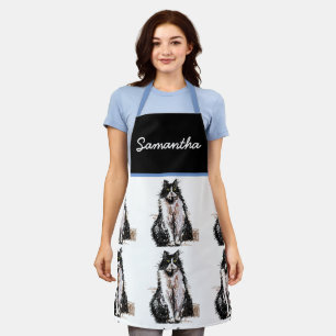Tablier Tuxedo Chat Cute Chats Noir Blanc Animal Animal An