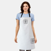 Tablier Two Logo Modern White Business Branding Design (Porté)