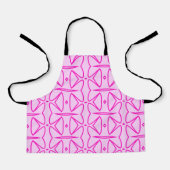 Tablier Two Toned Pink Pattern All-Over Print Apron (Recto)