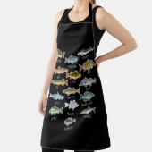 Tablier Types D'Espèces De Poissons D'Eau Douce Pêche (Insitu)