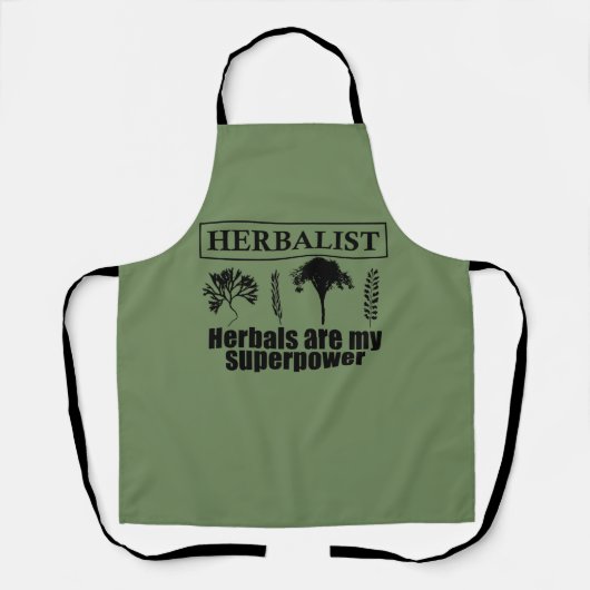 Tablier Types d'herboristes (Recto)