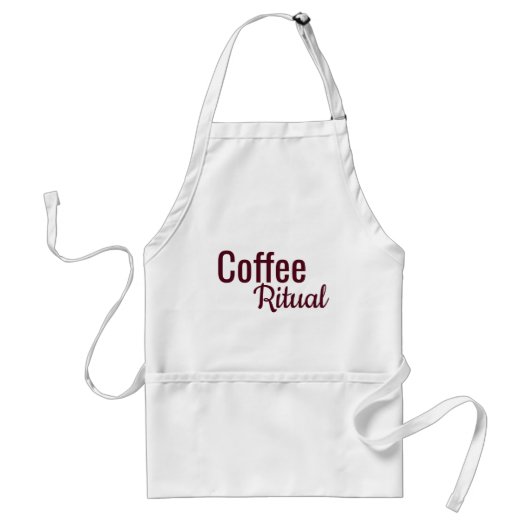 Tablier typographie Bourgogne rituel du café (Devant)